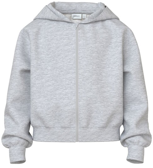 Name It Light Grey Melange Mille Short Regular Sweat Cardigan Noos 146-152 Name It Light Grey Melange Mille Short Regular Sweat Cardigan Noos 146-152