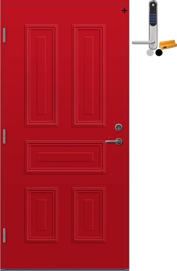 Ytterdør Bygg1 Lista med Yale Doorman Classic Home Ytterdør Bygg1 Lista med Yale Doorman Classic Home