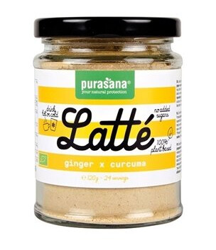 Purasana LATTE Curcuma Ingefær 120g