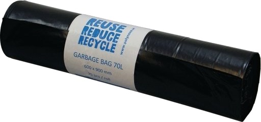 Affaldssække Polyblue Genbrugsplast 40 My Sort 25 Poser 70 L Affaldssække Polyblue Genbrugsplast 40 My Sort 25 Poser 70 L