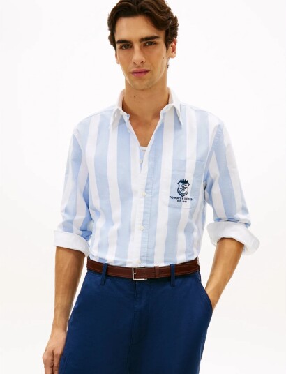 Tommy Hilfiger Club Prep Oxf Classic Fit Shirt   Blue   XXL