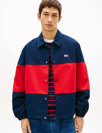 Tommy Jeans Tjm Colorblock Overshirt Ext Navy XXL Tommy Jeans Tjm Colorblock Overshirt Ext Navy XXL