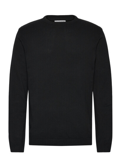 Lindbergh O Neck Recycled Yarn Knit - Black - XL Lindbergh O Neck Recycled Yarn Knit - Black - XL