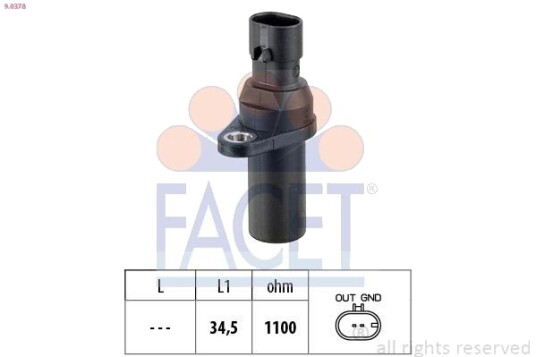 Impulsgiver, veivaksel FACET 9.0378