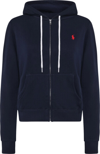 Polo Ralph Lauren Lightweight Fleece Full Zip Hoodie Navy XS