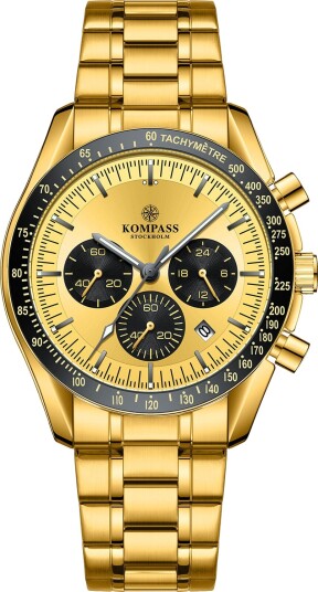 Kompass ChronoSpeed Steel Gold