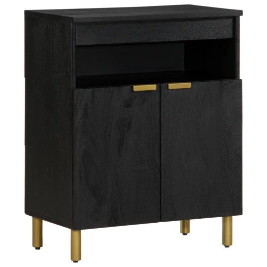 Skjenk svart 60x33x75 cm konstruert tre