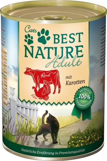Best Nature Våtfôr Adult Cat & Gulrøtter Kalkun Storfe 6 X 400 G Best Nature Våtfôr Adult Cat & Gulrøtter Kalkun Storfe 6 X 400 G