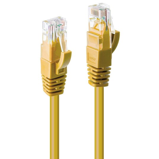 Lindy Cat6 Nettverkskabel 10m U/UTP Gult RJ-45