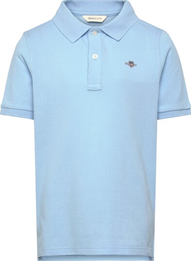 Gant Kids Shield Pique Ss Polo Shirt Blue 128