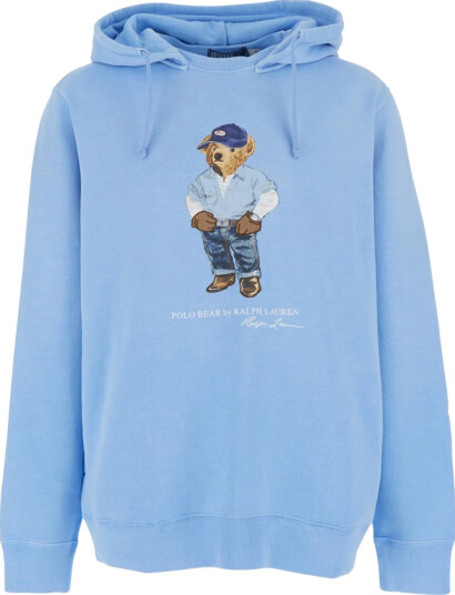 Polo Ralph Lauren Polo Bear Fleece Hoodie Blue L