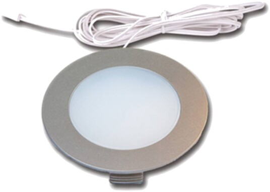 Hera Innfellingslampe FR 78 LED 3 stk. varmhvit 78 LED Aluminium / grå / sink Stue / spisestue Kunststoff Moderne Innfelt møbelbelysning