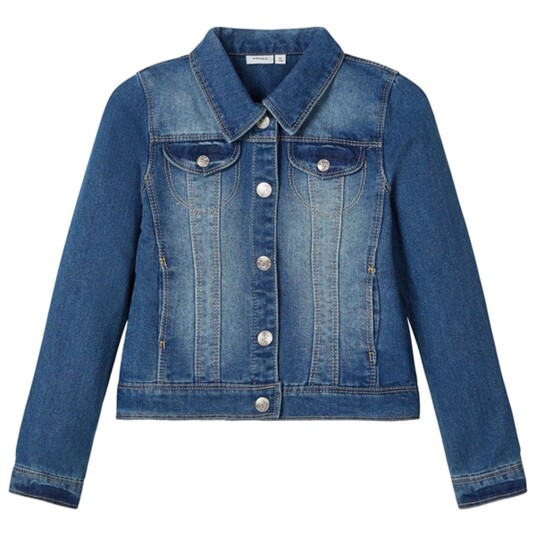 Name It Medium Blue Denim Star NOOS Denim Jakke 158