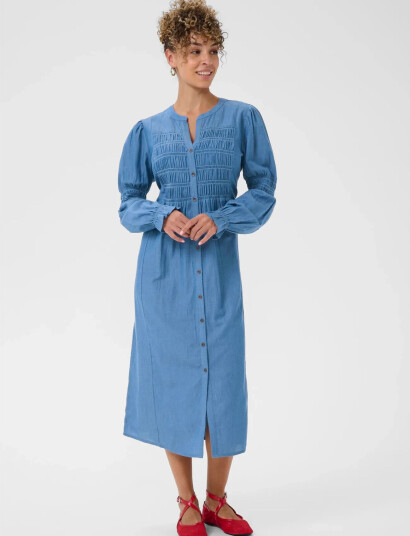 Cream Crkami Dress   Blue   38