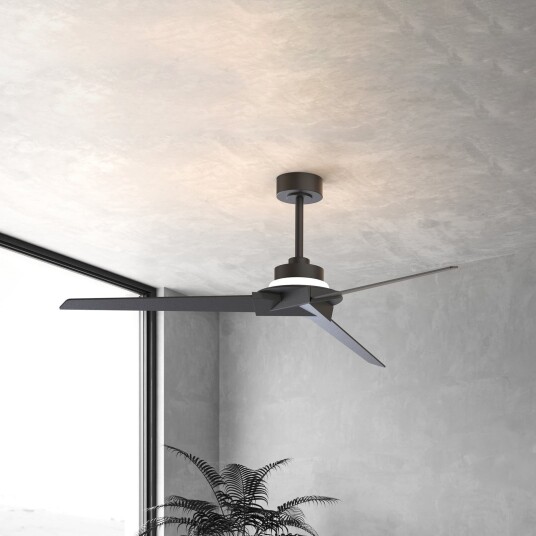 Brisa LED takvifte svart/tre DC stillegående – Mantra Mantra Iluminación Brisa dimmbar Svart Stue Tre Moderne 70.5 Svart