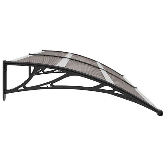 vidaXL Skjermtak svart 240x100 cm PC