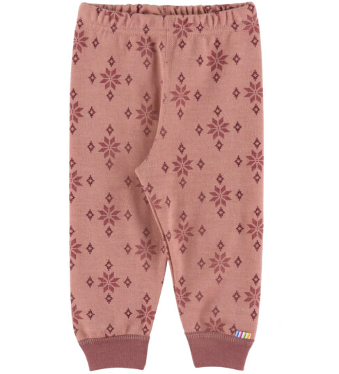 Joha Leggings   Ull/Bomull   Rose m. Snøfnugg   Joha   70   Leggings   Ull   Rosa