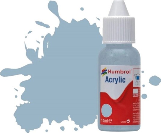 Humbrol Akryl No 128 US Compass Grey - Satin 14ml Dropper Bottle