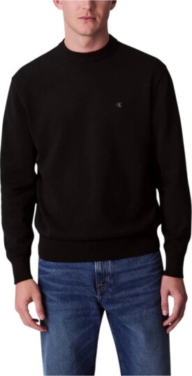 Calvin Klein Jeans Ls Ez Cotton Crewnk Sweater 12Gg - Black - M