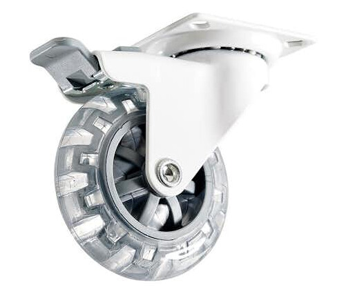 Møbelhjul Habo 4107 med Brems 75 mm