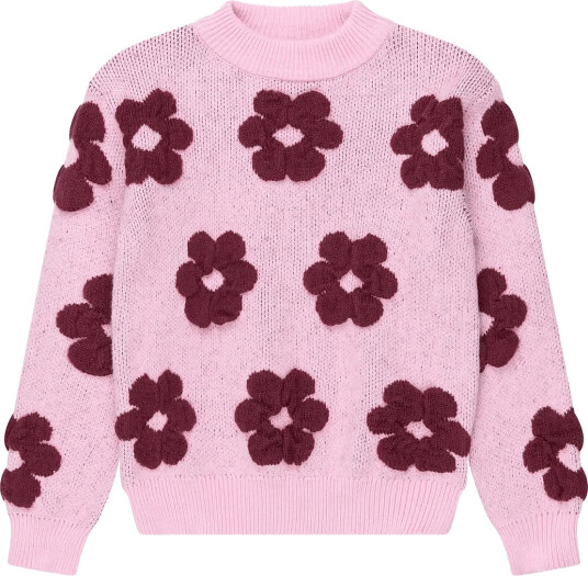 The New Tnvarda Knit Pullover Pink 98/104