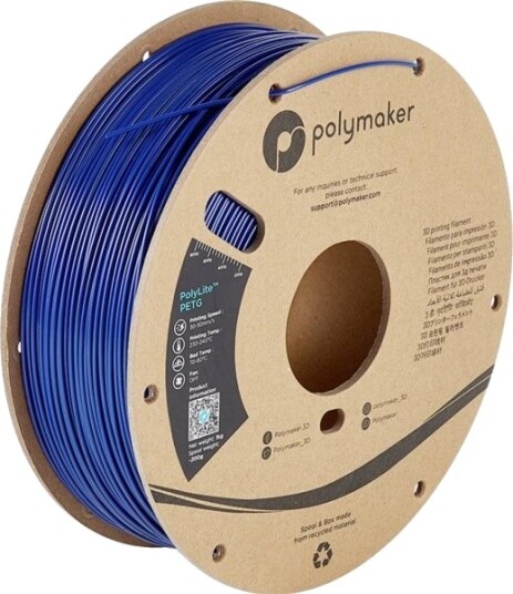 Polymaker PolyLite PETG Filament 2.85 mm 1000 g Blå PB01020