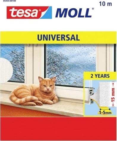 Tesamoll Tetningstape 05454 00100 01 Universal Hvit L X B 10 M X 15 Mm 1 Stk