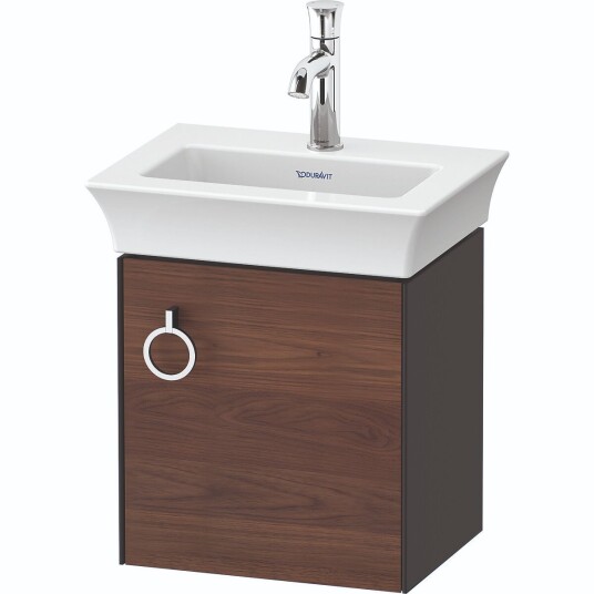 Duravit White Tulip Servantskap m/1 dør 38,4x29,8x41 cm Valnøtt/Grafitt Høygl.