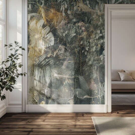 Tapet   Tropiske Blader Kunst