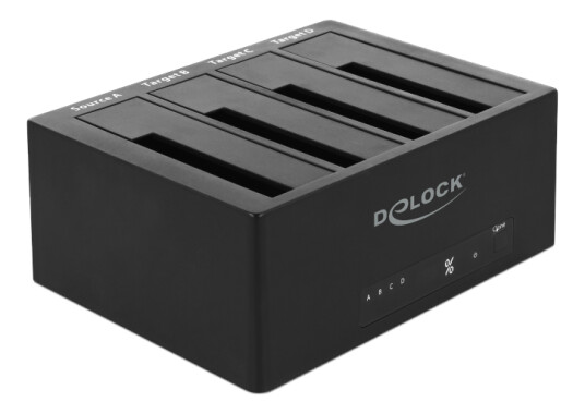 DELOCK USB 3.0 Docking Station for 4 x SATA HDD / SSD with Clone Function