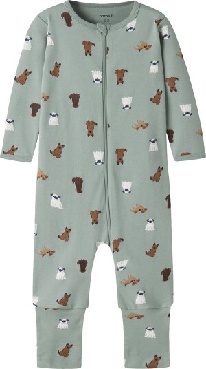 Name It Nbmnightsuit Zip Ff Dog Noos Green 104