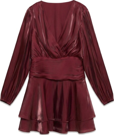 Vero Moda Polly Long Sleeve Short Dress Rød XXL Vero Moda Polly Long Sleeve Short Dress Rød XXL