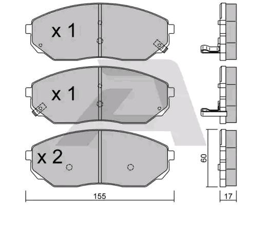 Bremseklosser AISIN BPKI 1903