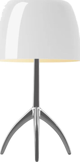 Foscarini Lumiere Grande Dimbar bordlampe hvit aluminium Foscarini Lumiere Grande Dimbar bordlampe hvit aluminium