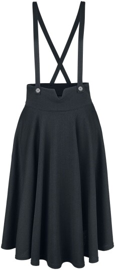 Voodoo Vixen Rockabilly Middellangt skjørt Toyin Svart Herringbone Overall Skjørt S til 4XL Damer svart Voodoo Vixen Rockabilly Middellangt skjørt Toyin Svart Herringbone Overall Skjørt S til 4XL Damer svart