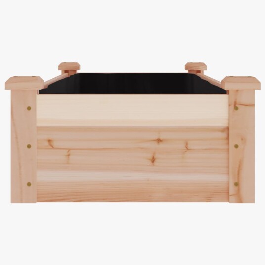 vidaXL Høybed med foring 120x45x25 cm heltre gran