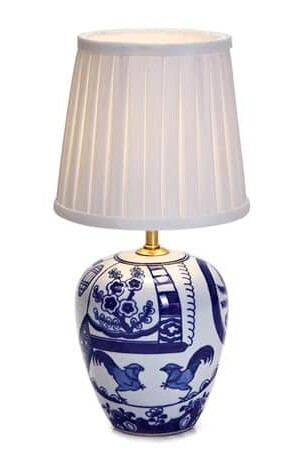 Göteborg Bordlampe 33cm Blå/Hvit Göteborg Bordlampe 33cm Blå/Hvit