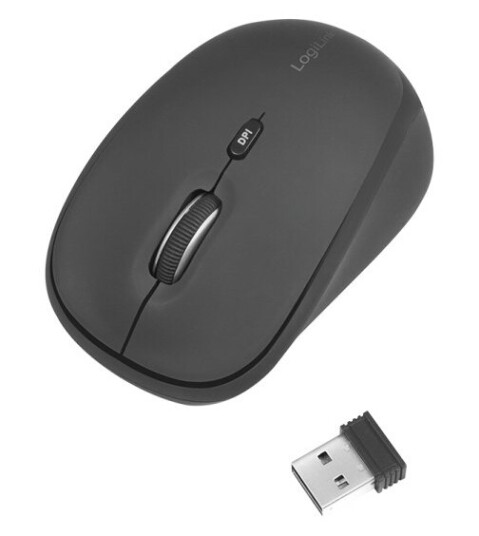 Logilink Id0193, Høyre Hendt, Optisk, Rf Kabel-Fri, 1600 Dpi, Sort Logilink Id0193, Høyre Hendt, Optisk, Rf Kabel-Fri, 1600 Dpi, Sort