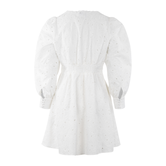 Adriana Dress White S Embroidery anglaise dress