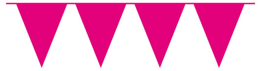 Folat BV Flaggirlander Cerise Stor - 10 m