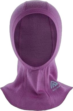 Aclima Warmwool Balaclava Children sunset purple