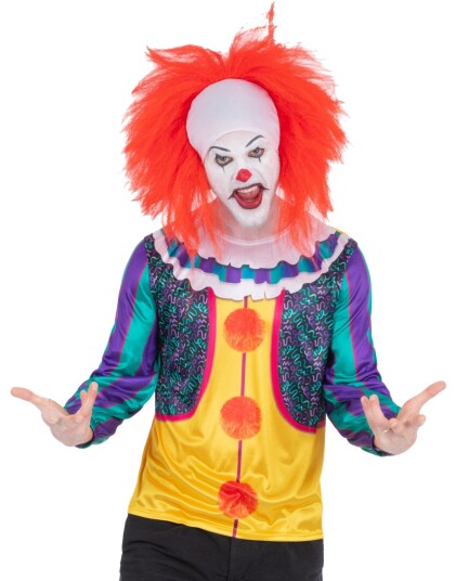 Pennywise IT Lisensiert Kostymeskjorte L Pennywise IT Lisensiert Kostymeskjorte L