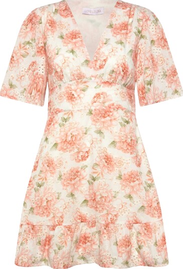 Love Lolina Celina Mini Dress Cream M Love Lolina Celina Mini Dress Cream M