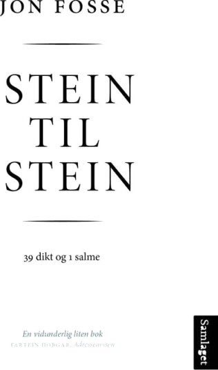 Stein Til Stein Av Jon Fosse