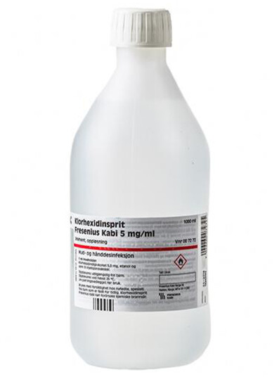 Klorhexidin Klorhexidinsprit 5 mg/ml 1000 ml