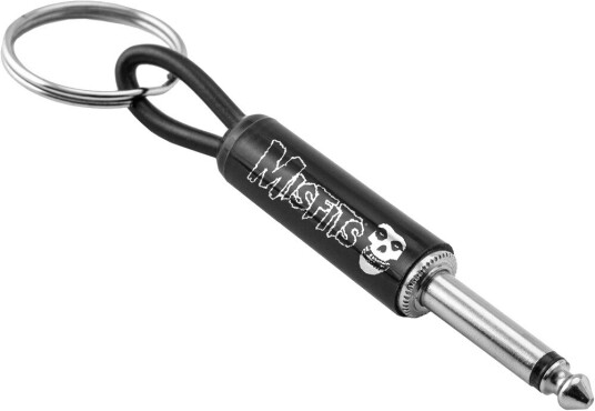 Misfits  Guitar Plug Keychain  Misfits Logo