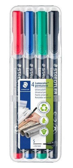 Staedtler Universal pen Lumocolor perm S 4pcs Staedtler Universal pen Lumocolor perm S 4pcs