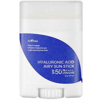 Isntree Hyaluronic Acid Solstift SPF50+ PA++++ 22g - Fuktighetsgivende Solkrem