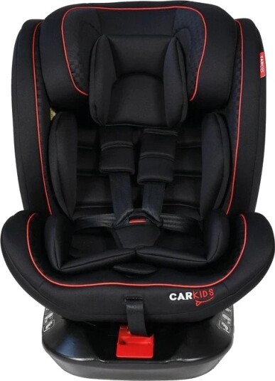 Carkids Darcy Bilstol 360° Roterbar 40-150cm Isofix Svart/Rød