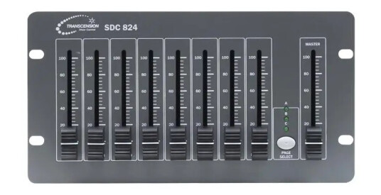 Transcension Sdc 824 Dmx Kontroller 3 Banker Á 8 Kanaler, Totalt 24 Kanaler